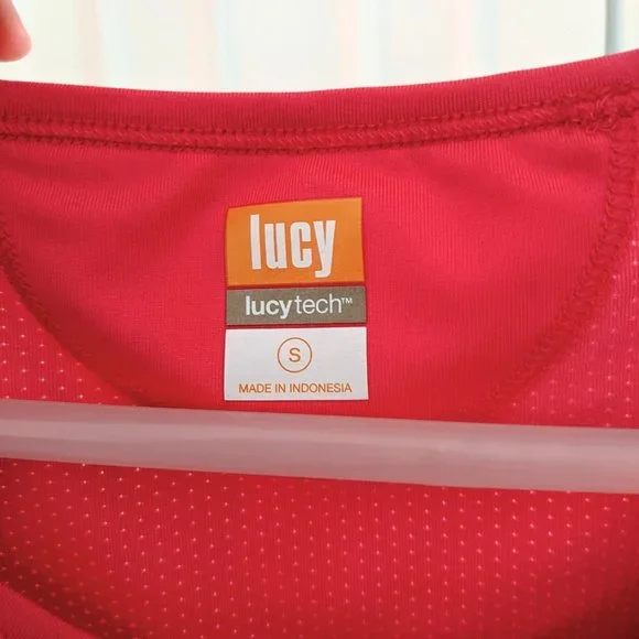 Lucy Pink Short Sleeve Workout Tee - Picture 7 of 7